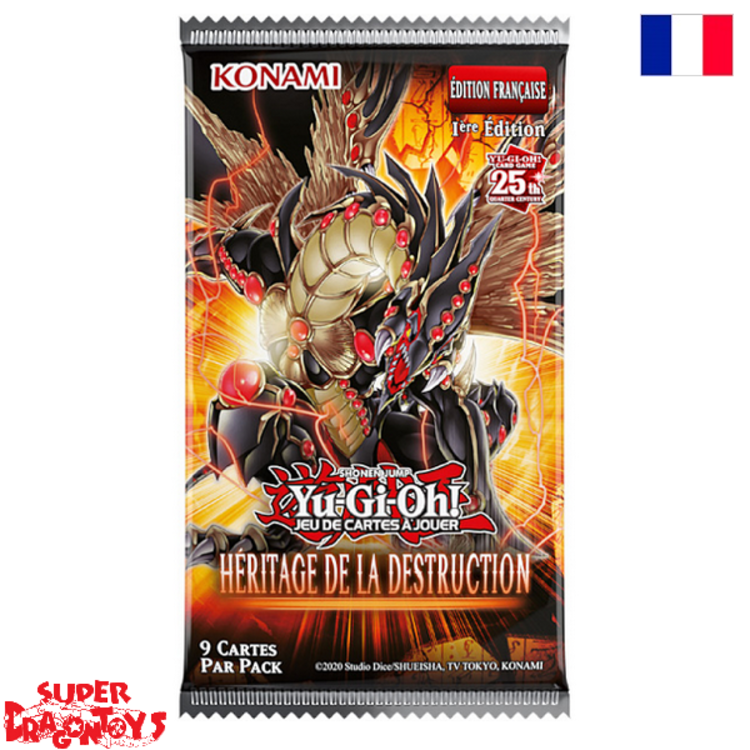 KONAMI YUGIOH TCG - BOOSTER "HERITAGE DE LA DESTRUCTION" - EDITION FRANCAISE