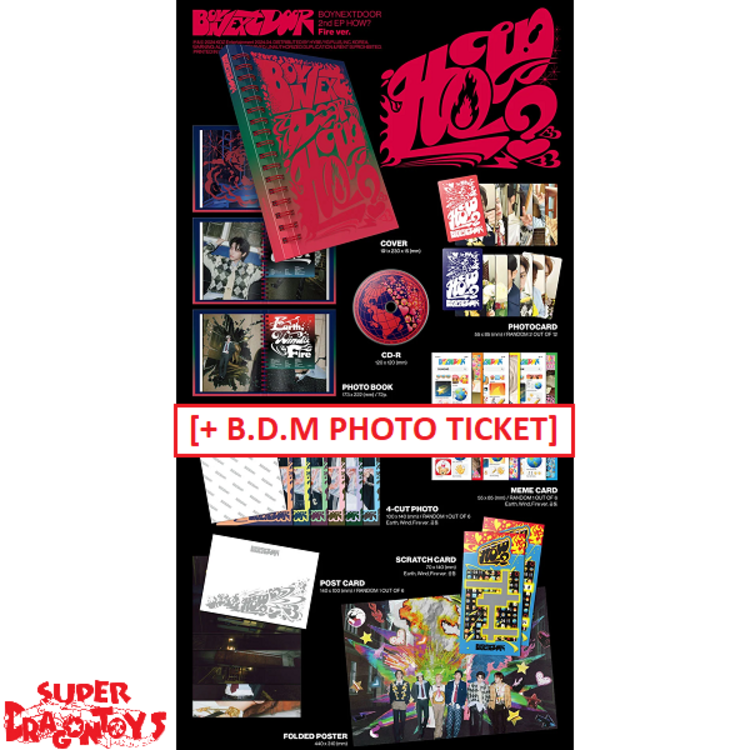 BOYNEXTDOOR (보이넥스트도어) - [HOW?] - 2ND EP + [B.D.M PHOTO TICKET]