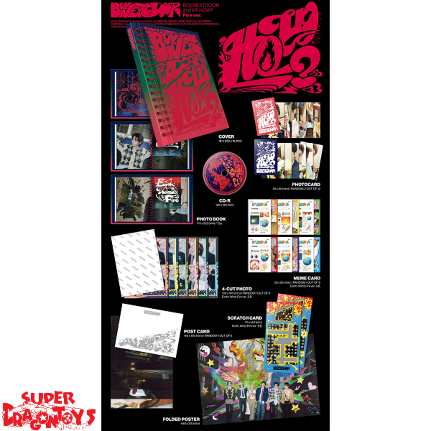 BOYNEXTDOOR (보이넥스트도어) - [HOW?] - 2ND EP - SUPER DRAGON TOYS