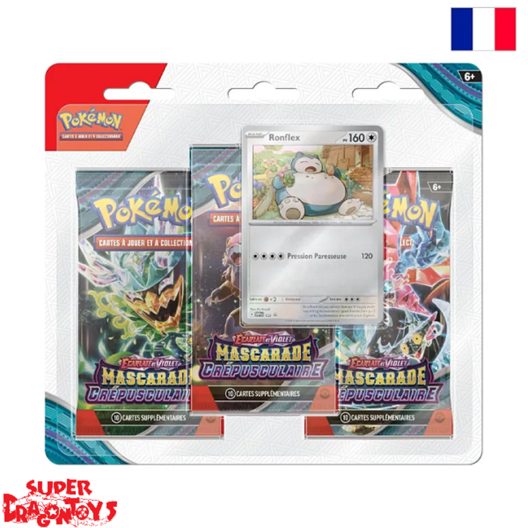 POKEMON TCG - TRIPACK "ECARLATE ET VIOLET : MASCARADE CREPUSCULAIRE - EDITION FRANCAISE