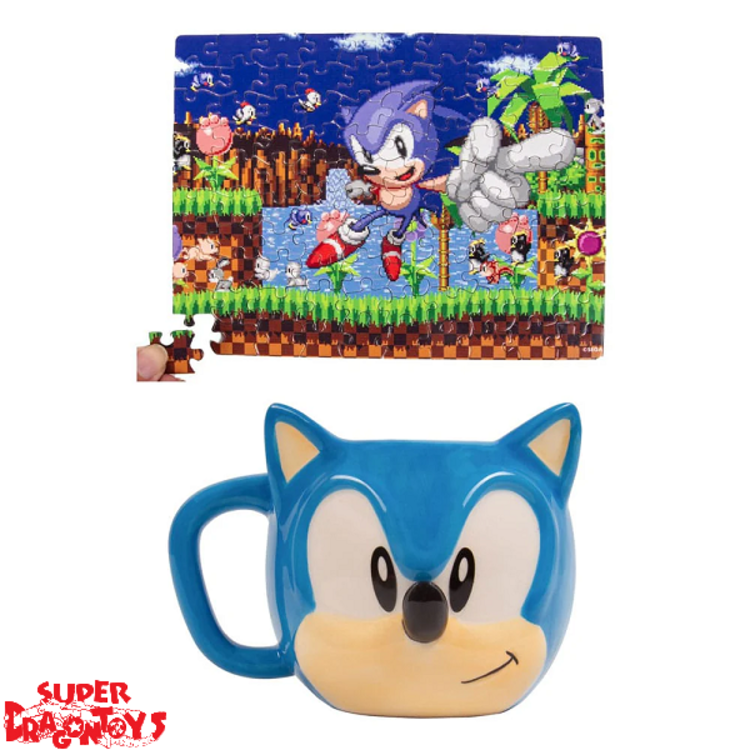 SONIC THE HEDGEHOG - SHAPED MUG & PUZZLE SET