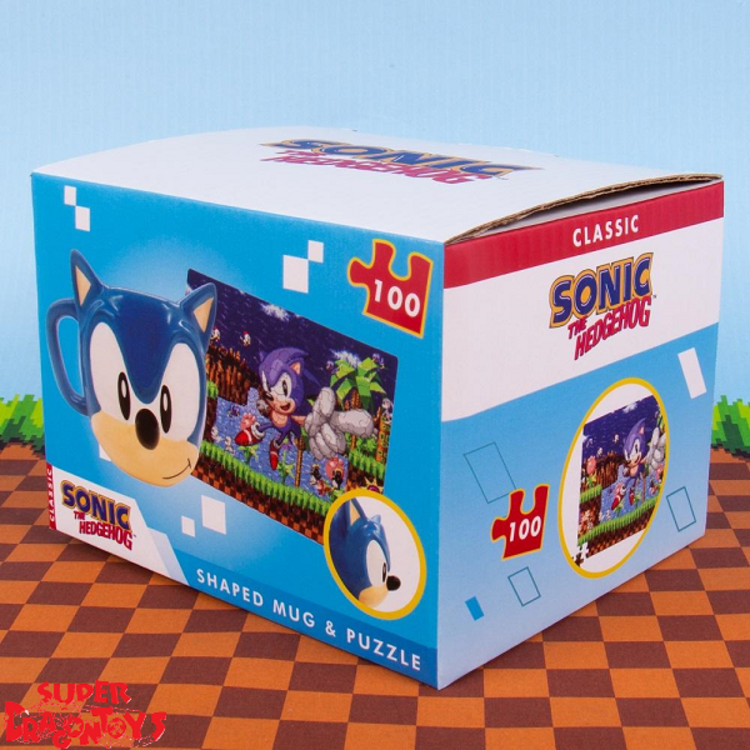 SONIC THE HEDGEHOG - SHAPED MUG & PUZZLE SET