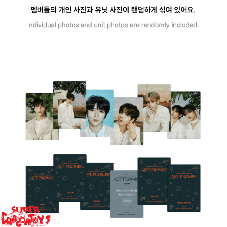TXT (투모로우바이투게더) - TXT WORLD TOUR [ACT : PROMISE] MINI PHOTO CARD PACK - OFFICIAL MD