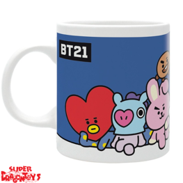 BTS -  MUG "GROUP BLUE" - BT21 COLLECTION