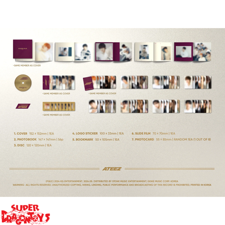 ATEEZ (에이티즈) - GOLDEN HOUR [PART.1] - [DIGIPAK VER.] - 10TH MINI ALBUM