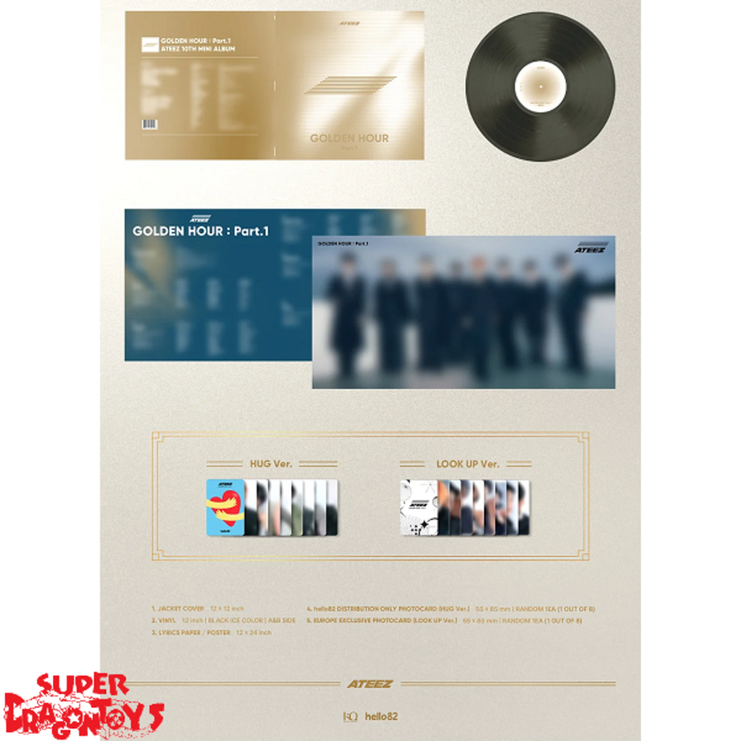 ATEEZ (에이티즈) - GOLDEN HOUR [PART.1] - 10TH MINI ALBUM (VINYL