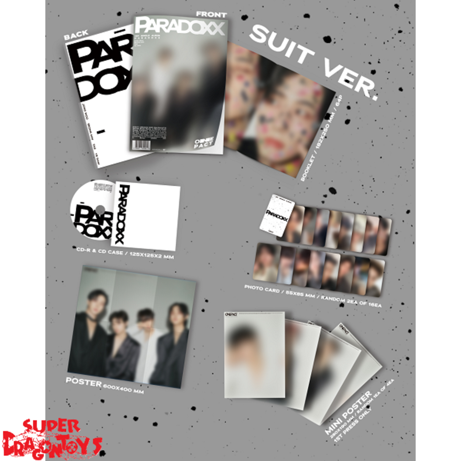 ONE PACT (원팩트) - PARADOXX - 1ST SINGLE ALBUM - SUPER DRAGON TOYS