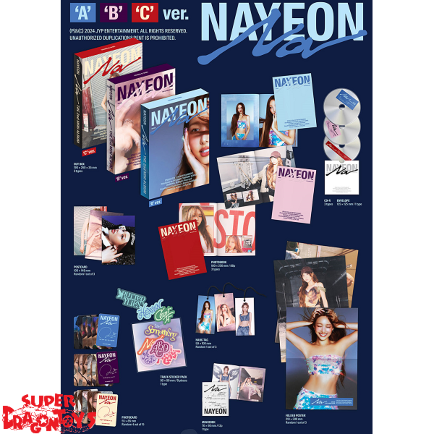 NAYEON (나연) [TWICE] - NA - 2ND MINI ALBUM - SUPER DRAGON TOYS