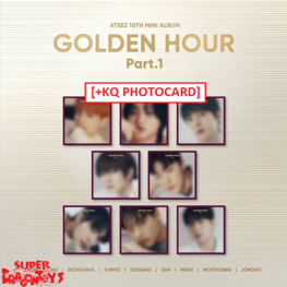 ATEEZ (에이티즈) - GOLDEN HOUR [PART.1] - [DIGIPAK VER.] - 10TH MINI ALBUM + [KQ PHOTOCARD]