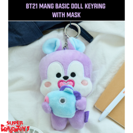 BTS - BT21 [MANG] BASIC DOLL KEYRING WITH MASK - OFFICIAL MD