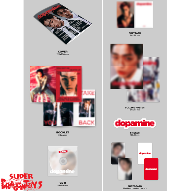 JUNNY (주니) - DOPAMINE - EP ALBUM + [ON-PACK FOLDED POSTER]