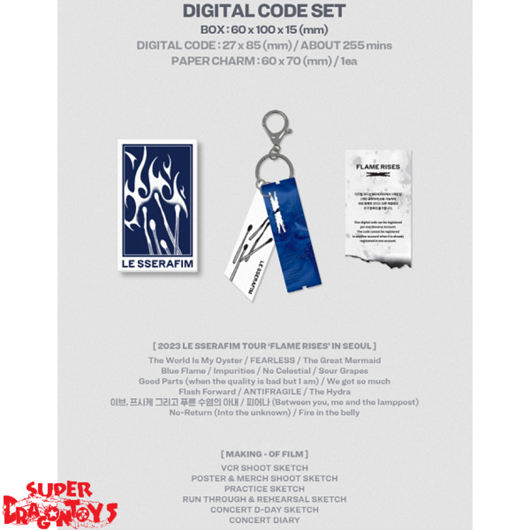 LE SSERAFIM (르세라핌) - 2023 TOUR [FLAME RISES] IN SEOUL - [DIGITAL CODE] PACKAGE + [WEVERSE GIFT]