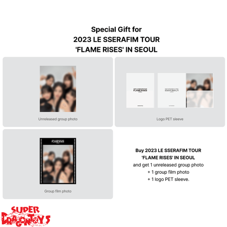 LE SSERAFIM (르세라핌) - 2023 TOUR [FLAME RISES] IN SEOUL - [DIGITAL CODE] PACKAGE + [WEVERSE GIFT]