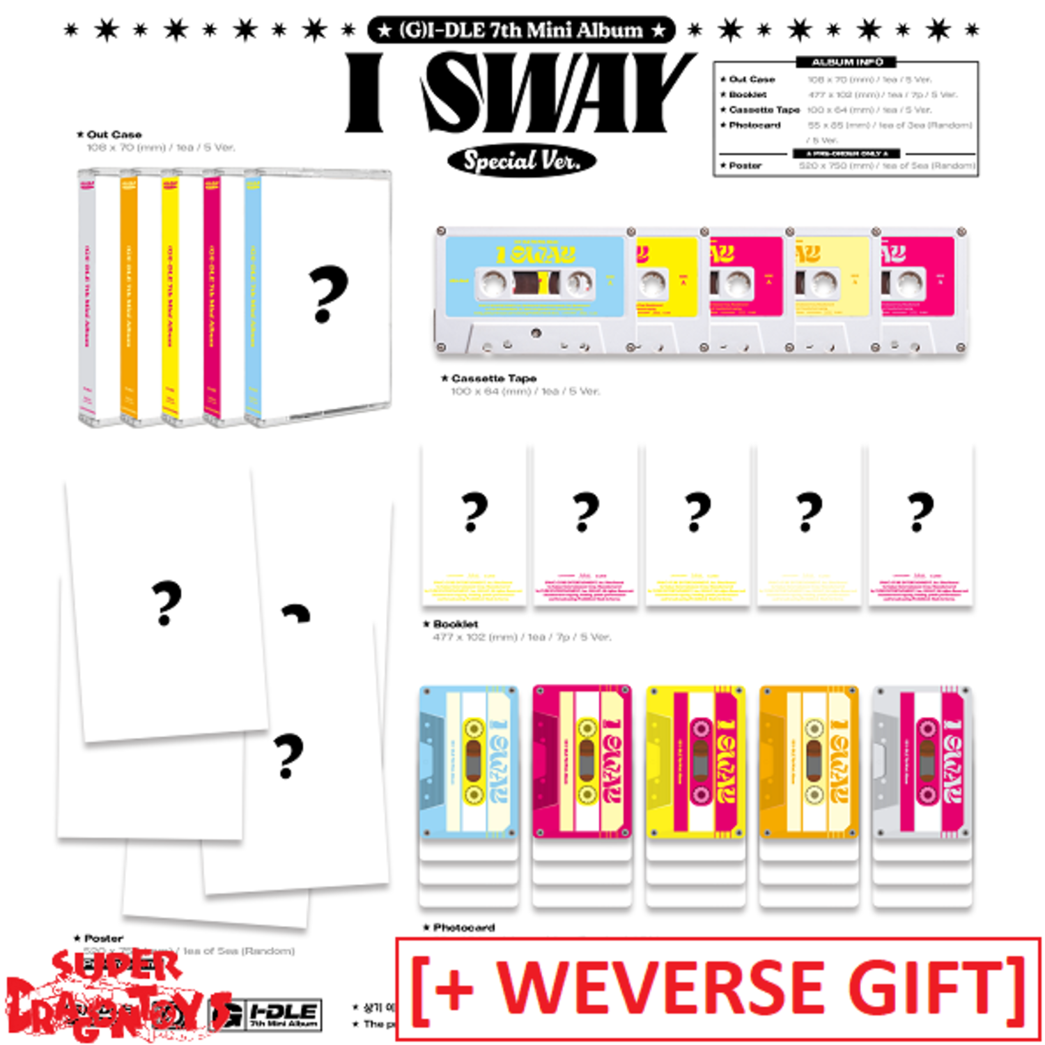 K-POP・アジア (g)i-dle special ver i sway weverse shop G)I-DLE ((여자)아이들) - I SWAY - [SPECIAL / MC VER.] - 7TH MINI