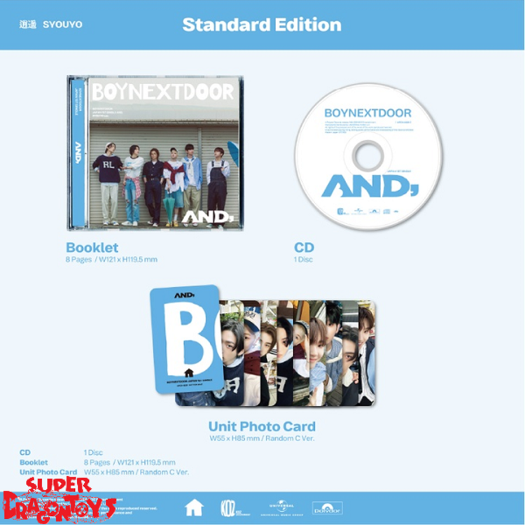 BOYNEXTDOOR (ボーイネクストドア) - [AND,] - [STANDARD VER.] - 1ST SINGLE [JAPAN] ALBUM