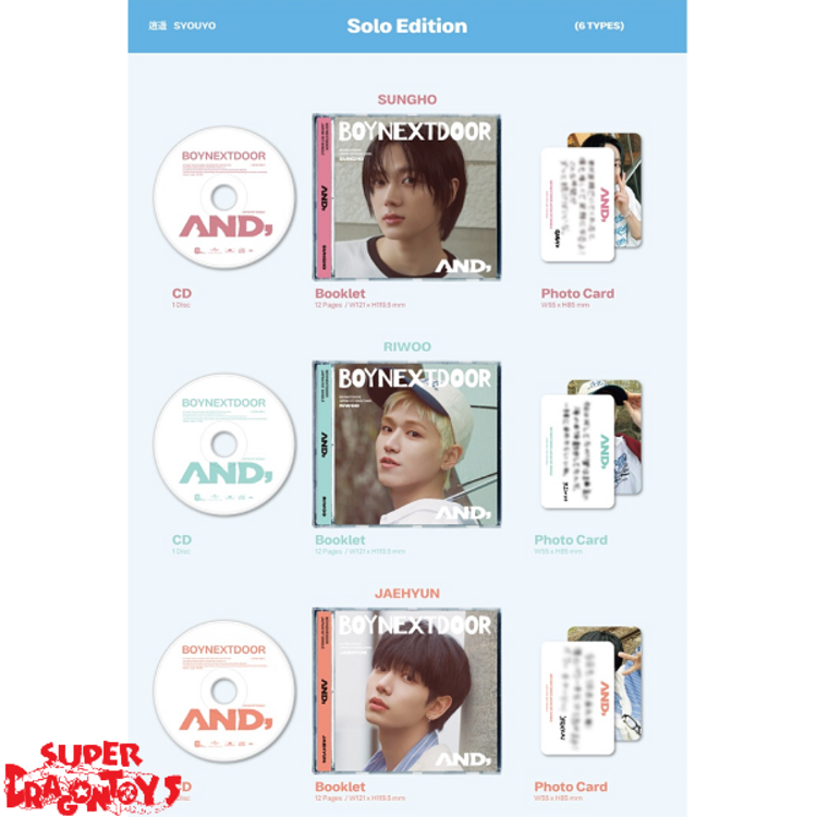 BOYNEXTDOOR (ボーイネクストドア) - [AND,] - [SOLO VER.] - 1ST SINGLE [JAPAN] ALBUM