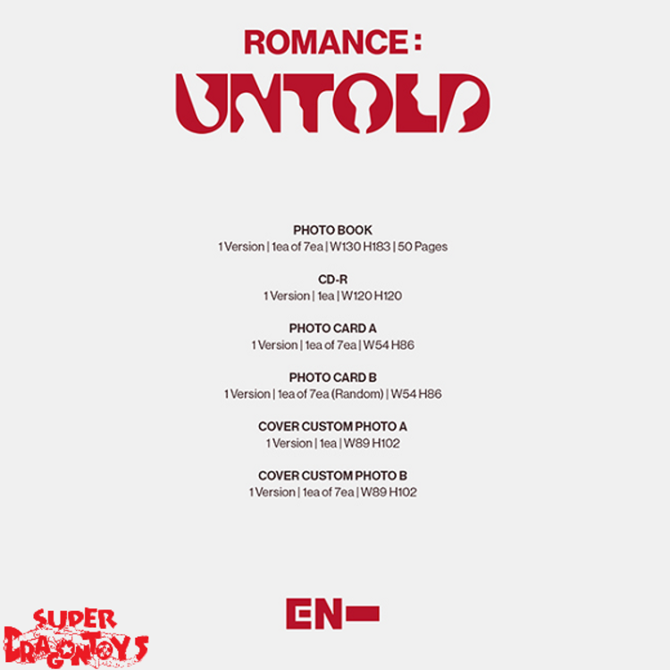 ENHYPEN (엔하이픈) - ROMANCE : UNTOLD - [ENGENE VER.] - 2ND ALBUM