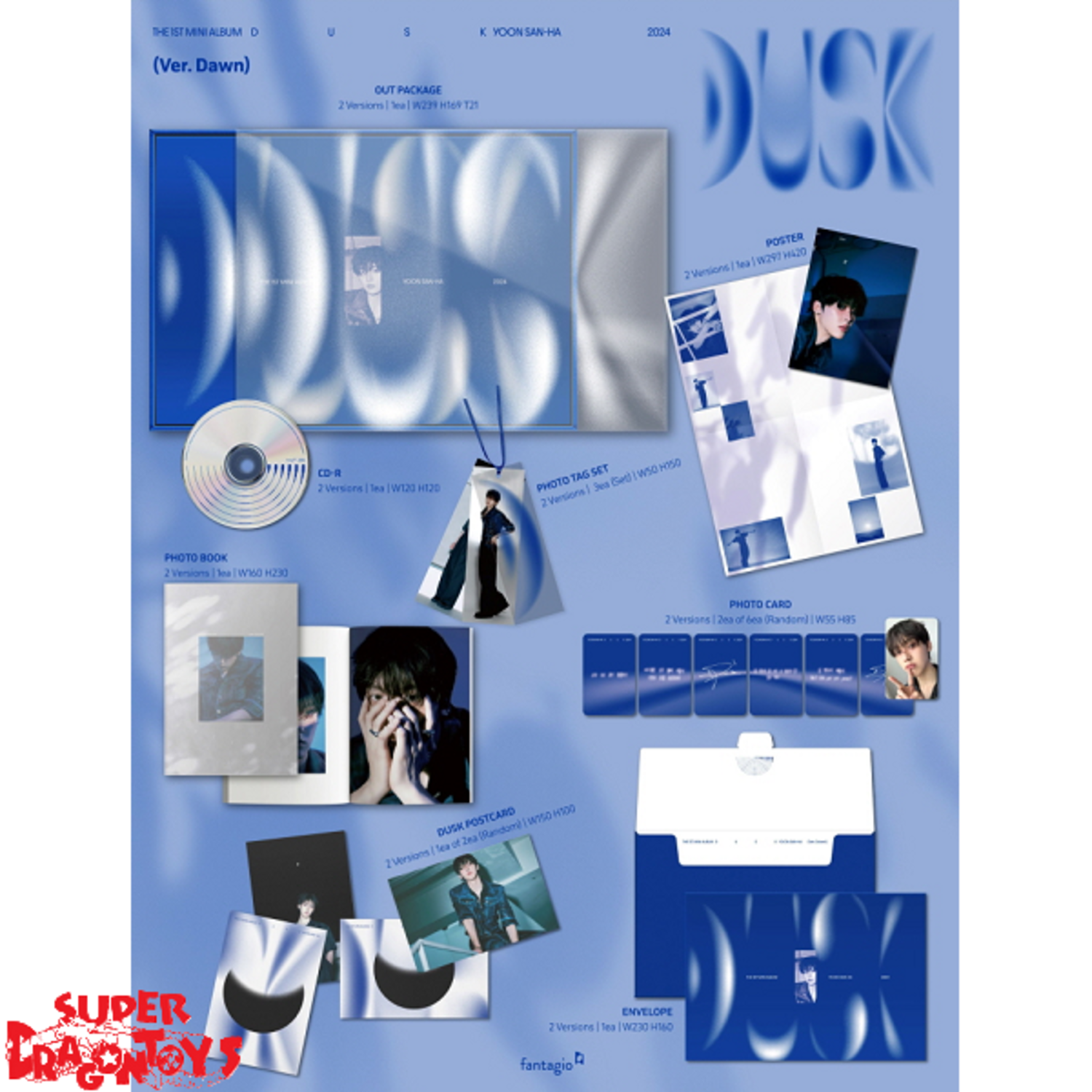 YOON SANHA (윤산하) [ASTRO] - DUSK - 1ST MINI ALBUM - SUPER DRAGON