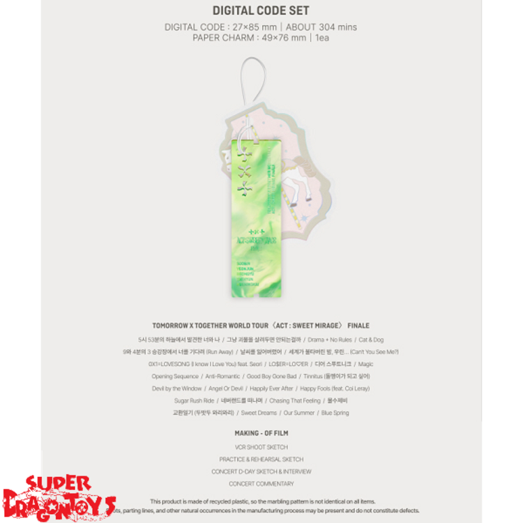 TXT (투모로우바이투게더) - WORLD TOUR "ACT:SWEET MIRAGE" FINALE - [DIGITAL CODE SET] PACKAGE