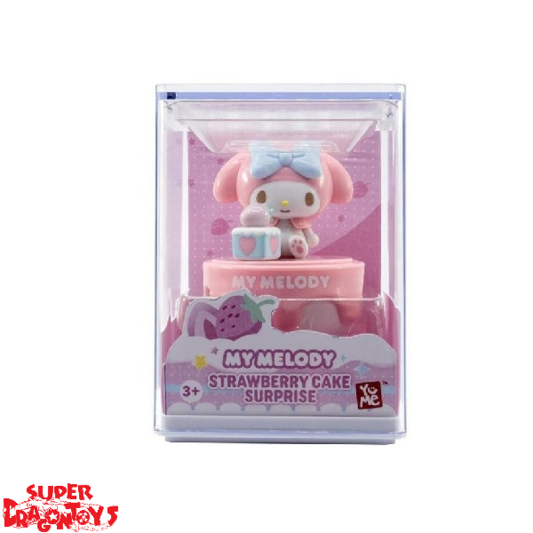 HELLO KITTY AND FRIENDS - MY MELODY - STRAWBERRY CAKE SURPRISE FIGURE