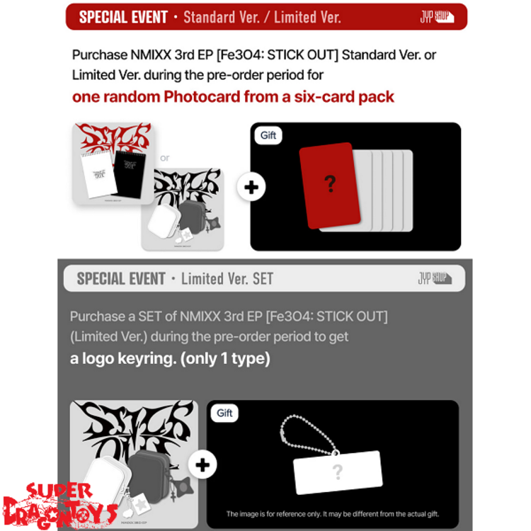 NMIXX (엔믹스) - FE304 : STICK OUT - [LIMITED VER.] - 3RD EP + [JYP GIFT]