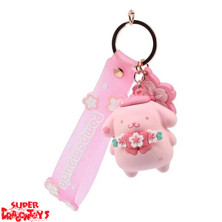 HELLO KITTY AND FRIENDS - POMPOMPURIN - SAKURA SERIES KEYCHAIN