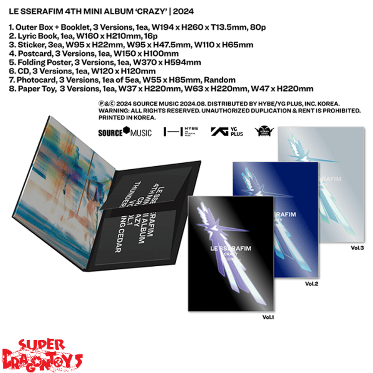 LE SSERAFIM (르세라핌) - CRAZY - 4TH MINI ALBUM