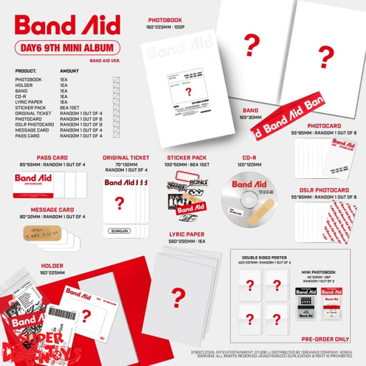 DAY6 (데이식스) - BAND AID - 9TH MINI ALBUM