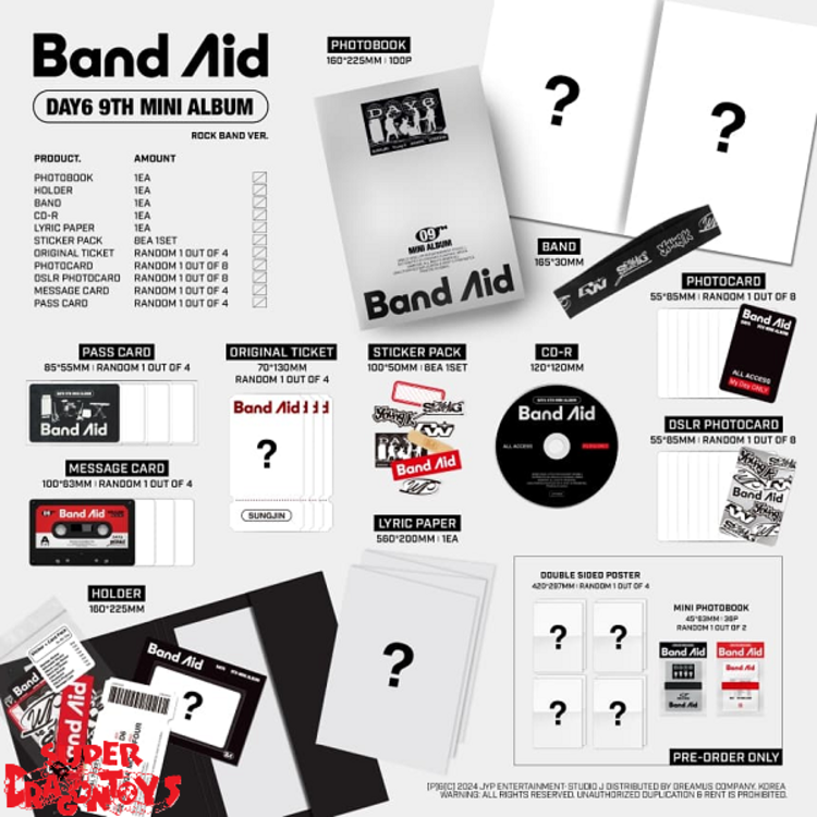 DAY6 (데이식스) - BAND AID - 9TH MINI ALBUM