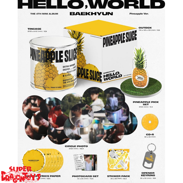 BAEKHYUN (백현) - [HELLO, WORLD] - [PINEAPPLE VER.] - 4TH MINI ALBUM