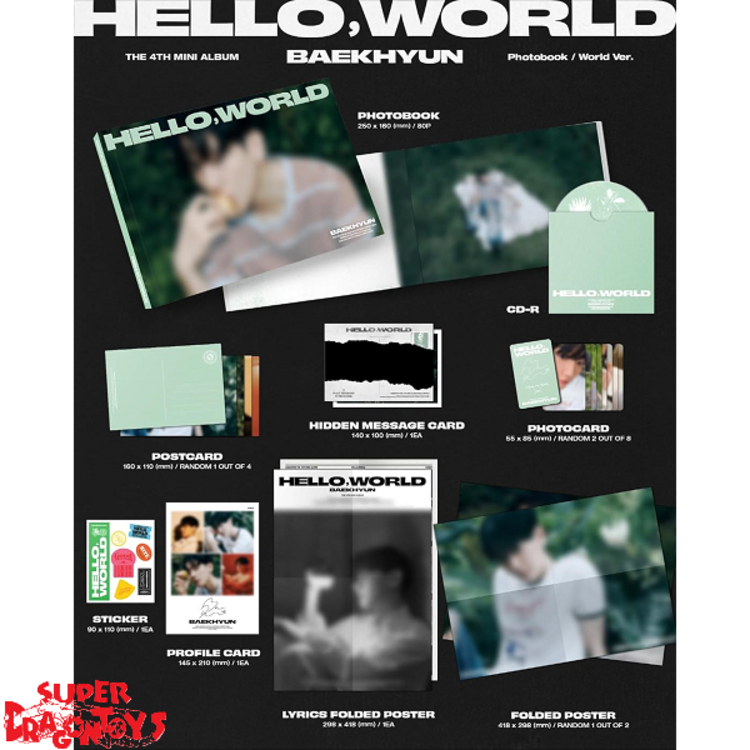 BAEKHYUN (백현) - [HELLO, WORLD] - [PHOTOBOOK VER.] - 4TH MINI ALBUM