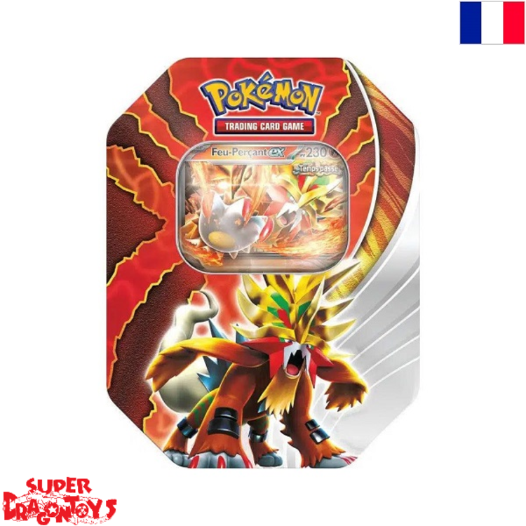 POKEMON TCG - TIN BOX "FEU-PERCANT EX" - EDITION FRANCAISE