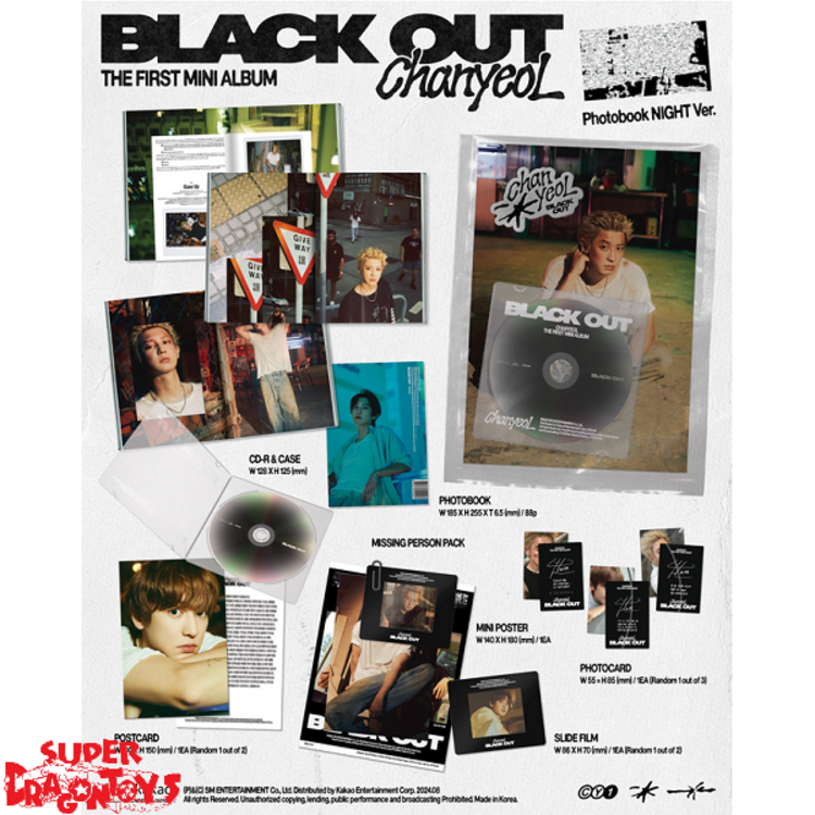 CHANYEOL (박찬열) [EXO] - BLACK OUT - [PHOTOBOOK VER.] - 1ST MINI ALBUM