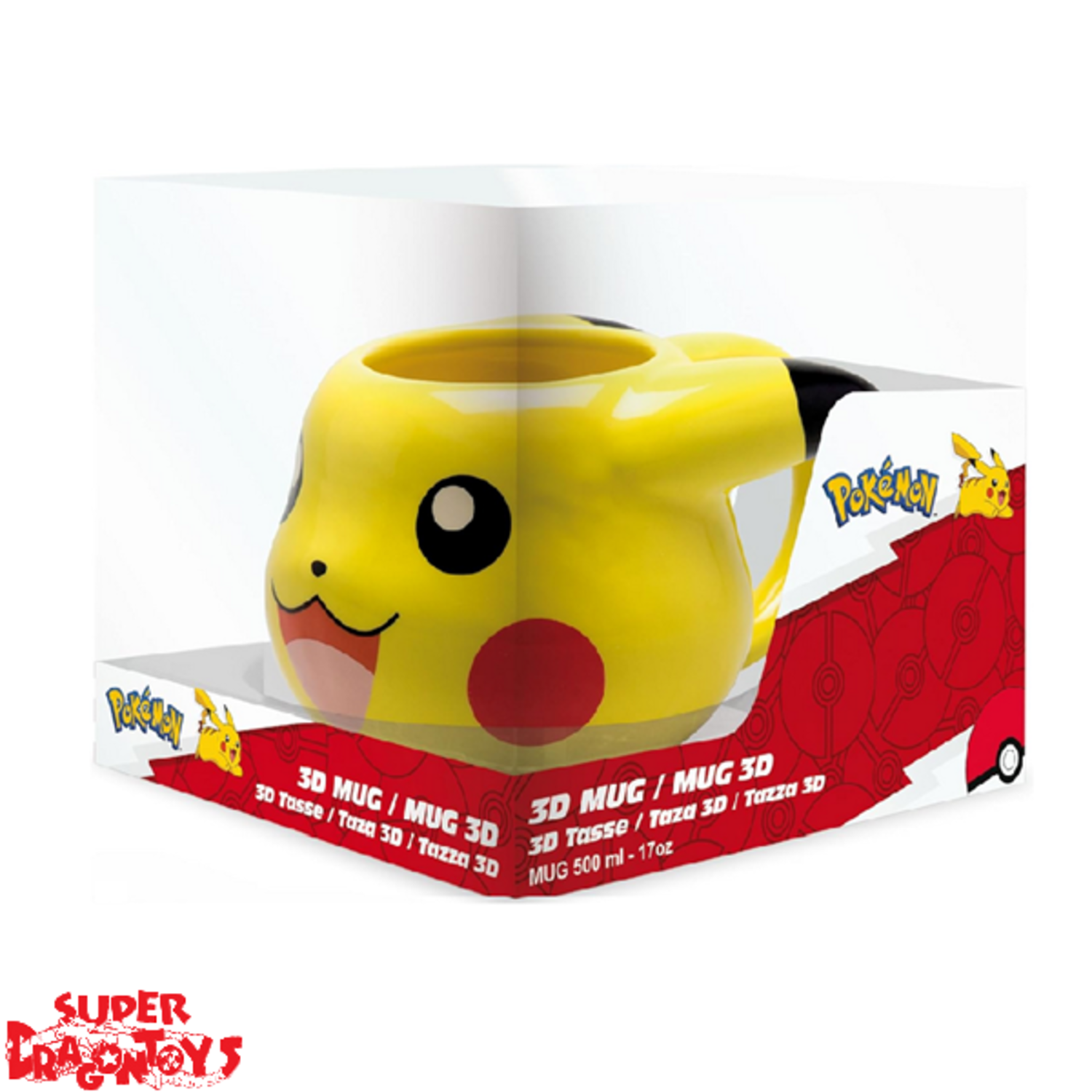 ABYSTYLE Pokemon Pikachu Cushion - Soft Velboa Plush, 30x30cm, Embroidered Detail