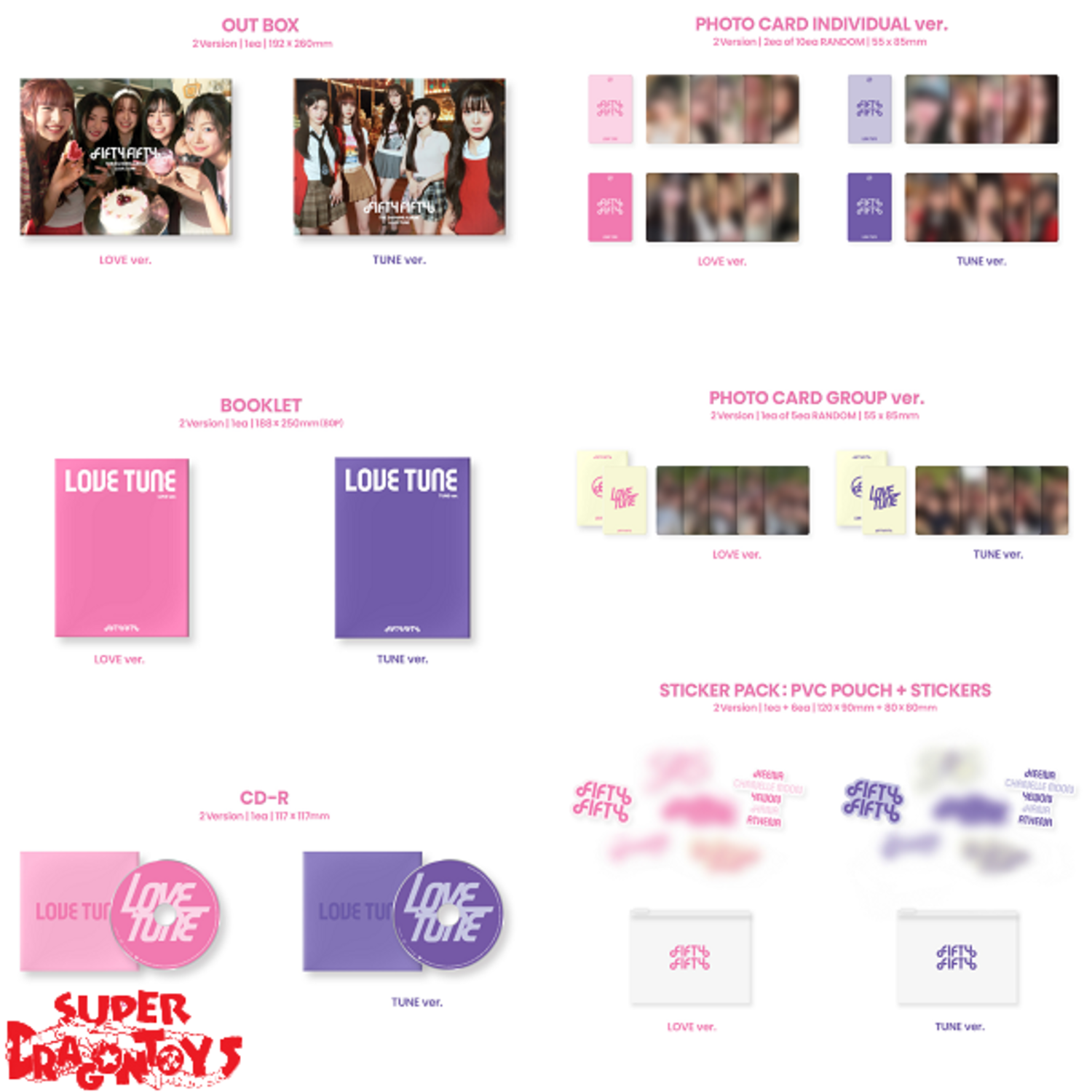 【新品未開封】FIFTY FIFTY アルバム Love Tune　5点セット FIFTY FIFTY - 2ND EP 'LOVE TUNE'