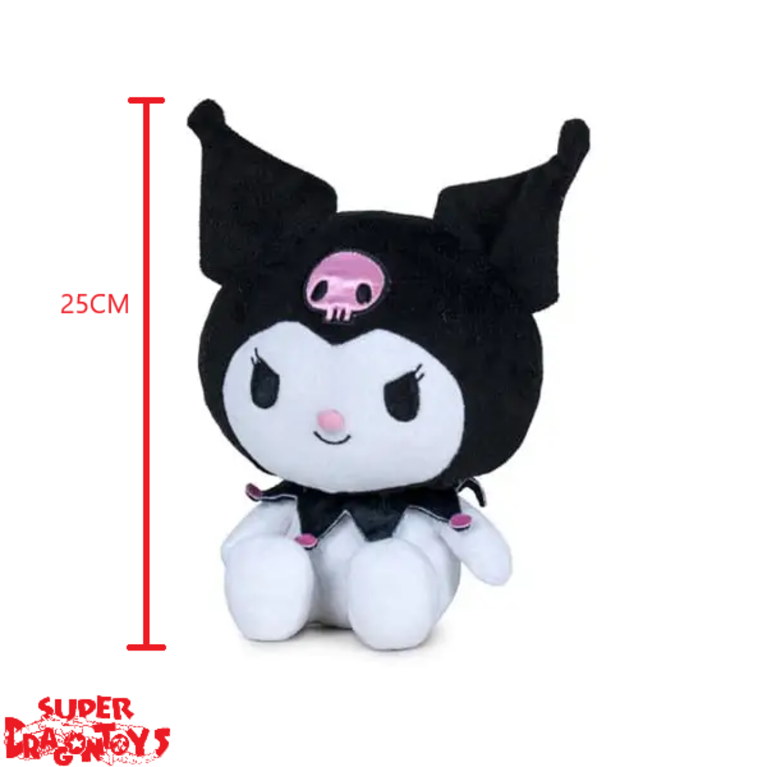 Peluche Kuromi De Hello Kitty And Friends – 22 Cm, Muñeco Suave De La Colección Sanrio, Ideal Para Regalar A Fans De Kuromi, Decoración O Compañero De Juegos