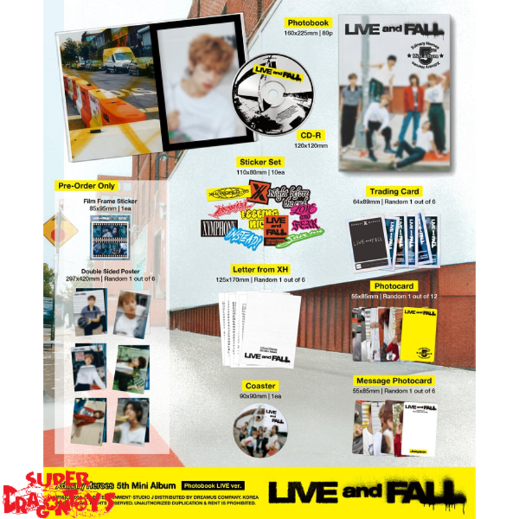 XDINARY HEROES (엑스디너리 히어로즈) - LIVE AND FALL - [PHOTOBOOK VER.] - 5TH MINI ALBUM