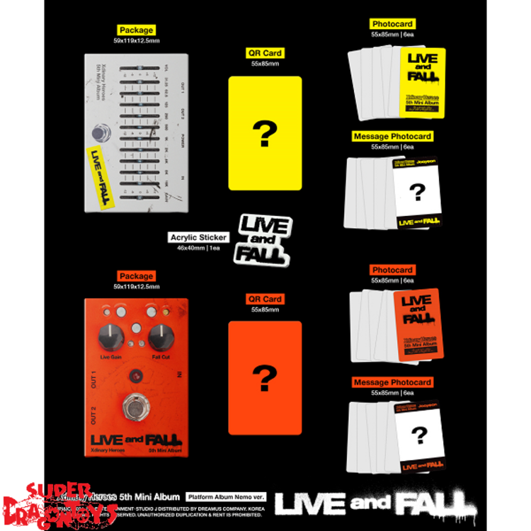 XDINARY HEROES (엑스디너리 히어로즈) - LIVE AND FALL - [NEMO VER.] - 5TH MINI ALBUM