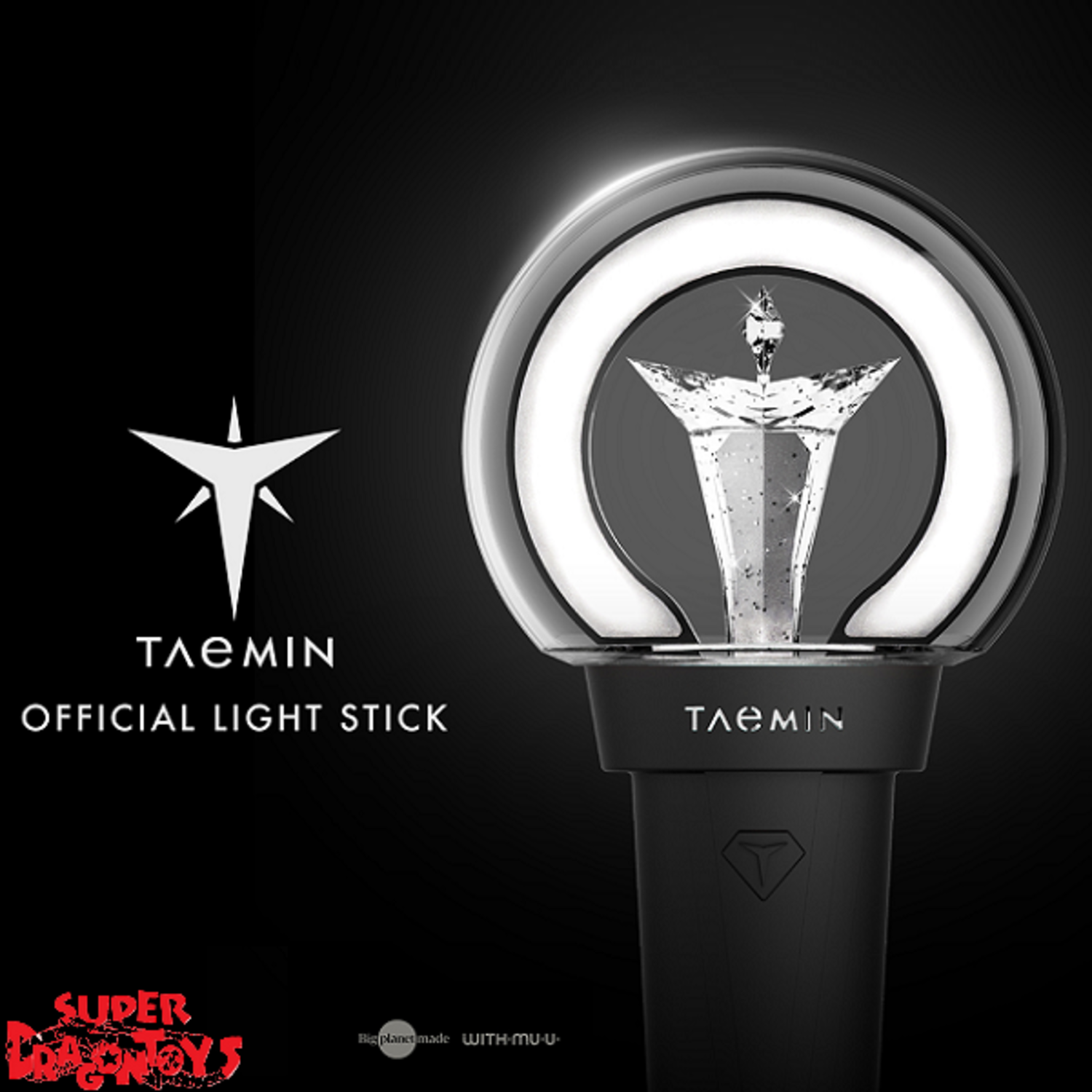 TAEMIN (태민) [SHINEE] - OFFICIAL LIGHT STICK - SUPER DRAGON TOYS