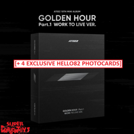 ATEEZ (에이티즈) - GOLDEN HOUR PART.1 [WORK TO LIVE VER.] - 10TH MINI ALBUM + [HELLO82 EXCLUSIVE]