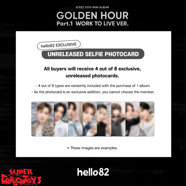 ATEEZ (에이티즈) - GOLDEN HOUR PART.1 [WORK TO LIVE VER.] - 10TH MINI ALBUM + [HELLO82 EXCLUSIVE]