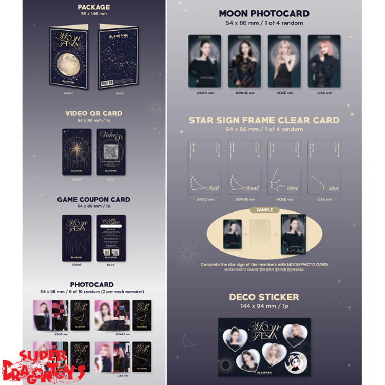 BLACKPINK (블랙핑크) - THE GAME [COUPON CARD COLLECTION "MOON FESTA"] - OFFICIAL MD