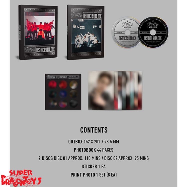 STRAY KIDS (스트레이 키즈) - WORLD TOUR [DISTRICT 9 : UNLOCK] IN SEOUL - [2BR] PACKAGE