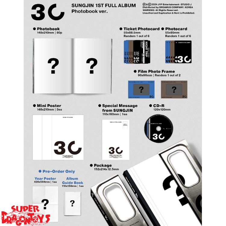 SUNGJIN (성진) [DAY6] - [30] - [PHOTOBOOK VER.] - 1ST FULL ALBUM