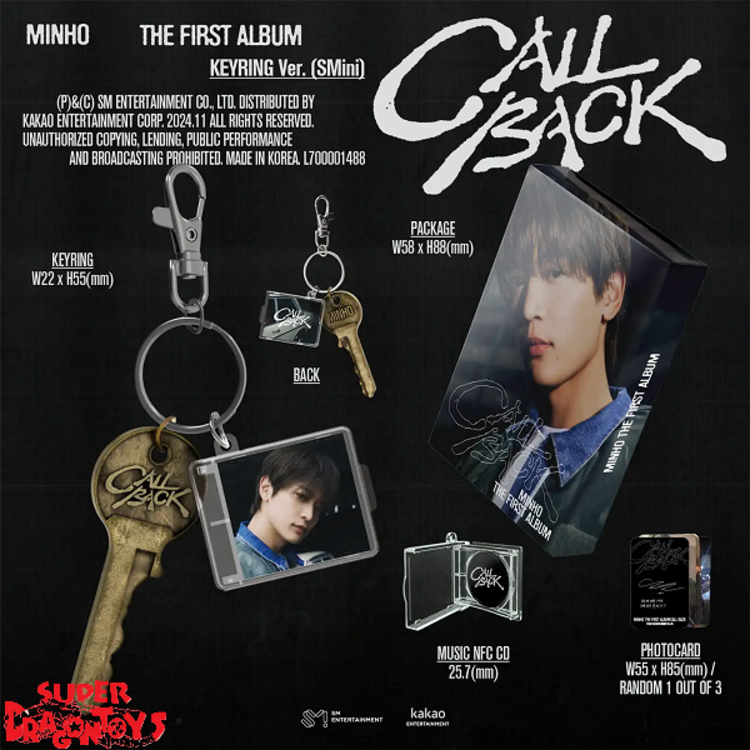 MINHO (최민호) [SHINEE] - CALL BACK - [KEYRING VER. / SMINI] - 1ST ALBUM