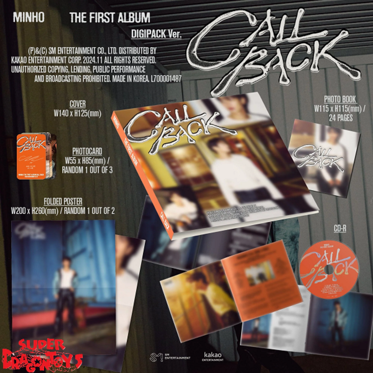 MINHO (최민호) [SHINEE] - CALL BACK - [DIGIPACK VER.] - 1ST ALBUM