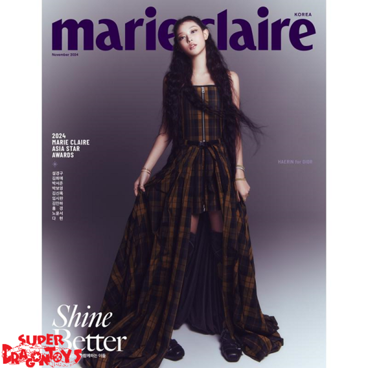 MARIE CLAIRE [KOREA] MAGAZINE - "HAERIN" (NEWJEANS) COVER [VER. C] - NOVEMBER 2024 ISSUE