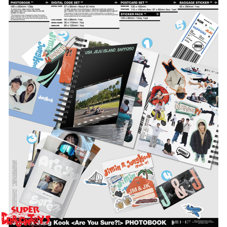 JIMIN X JUNGKOOK [BTS] - "ARE YOU SURE ?" - [PHOTOBOOK + DIGITAL CODE SET] PACKAGE