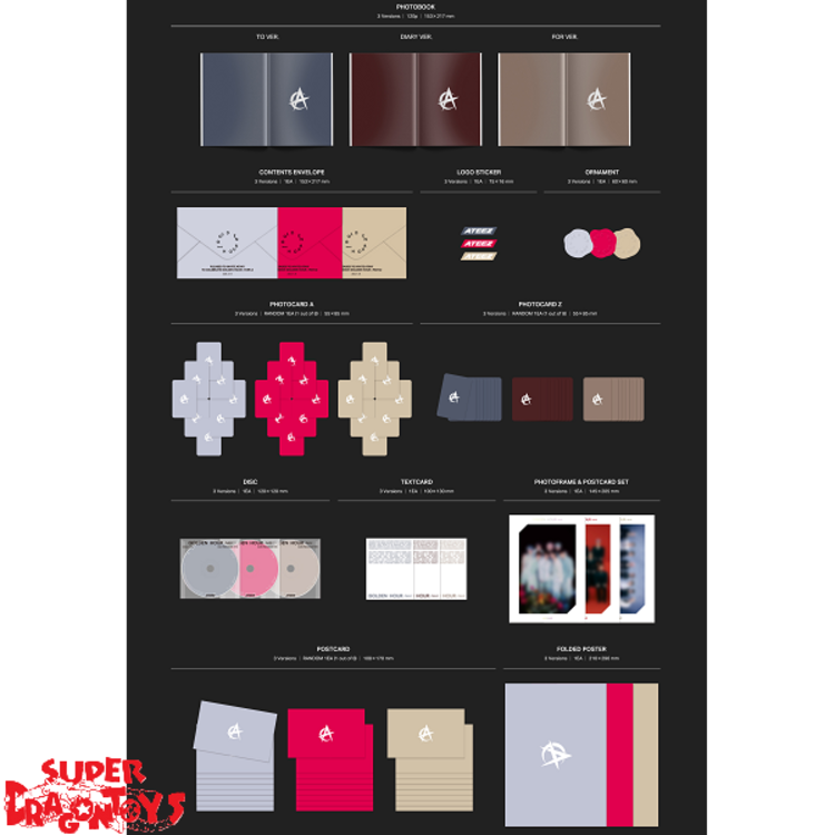 ATEEZ (에이티즈) - GOLDEN HOUR [PART.2] - 11TH MINI ALBUM [EUROPE EXCLUSIVE]