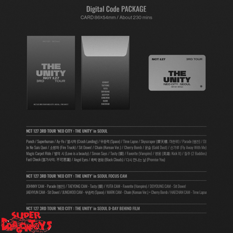 NCT127 - 3RD TOUR [NEO CITY : SEOUL - THE UNITY] - [DIGITAL CODE] PACKAGE